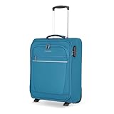 Travelite Bordtrolley Handgepäck Koffer leicht, 2 Rollen, Cabin, Weichgepäck Trolley klein mit Schloss, 52 cm, 39 Liter