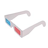 CENPEK 10 Stück 3D-Papierbrille für Filme, Anaglyphen-Papier-3D-Brille, 3D-Virtual-Video-Ansicht, 3D-Videoglas für Heimkino, TV-Filme usw