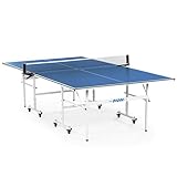 Dione Tischtennisplatte S200i Indoor - 274x152cm - Blau TT-Platte - Tischtennistisch - Vormontiert - 60KG