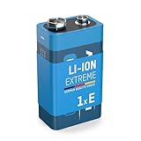 ANSMANN Extreme Lithium Batterie 9V E-Block 1er Pack - hohe Kapazität, extrem leich, 700% mehr Power