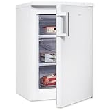 Exquisit Gefrierschrank, 4-Sterne-Gefrieren, 85 Liter, Gefrierschrank klein, kompakt, Tiefkühlschrank, Wechselbarer Türanschlag, GS581-H-010D weiss