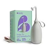 Bidetlity Podusche & Intimdusche 3.0 - Ersetzt Feuchttücher, spart Toilettenpapier, Neuer Duschkopf, Zuhause und als mobiles Reise Bidet, nachhaltige Po-Dusche, tragbar, inkl. Reisetasche, BPA frei