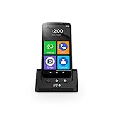 SPC Zeus 4G PRO + Gehäuse – Smartphone für Senioren 4G, Einfacher Modus mit großen Symbolen, SOS-Taste, Fernkonfiguration, physische Tasten, 3GB RAM, 32GB ROM, 13MP Kamera, Android 11, Ladestation