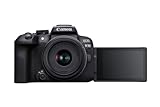 Canon EOS R10 Systemkamera + RF-S 18-45mm F4.5-6.3 is STM Zoomobjektiv (24.2 MP, 4K Videokamera, APS-C Sensor, Kamera mit Deep Learning AF II, STM, WLAN, Bluetooth, ideal für Content Creator)