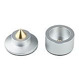 haiaxx HIFI Audio Lautsprecher Verstärker Chassis Perlen Stoßdämpfer Fußpolster Vibration Absorption Ständer Lautsprecher Füße Pads Legierung- Pad Silber