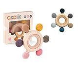 Beißring für Babys, Baby Zahnen Spielzeug aus Silikon, Ruder Greifling Beißspielzeug, BPA-frei Zahnen Nursing Zubehör für 3+ Monate Babys Kleinkinder(Ruder A+B)