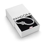 PANDORA Moments Armband aus Sterling-Silber mit Funkelndem Unendlichkeits-Herzverschluss und Zirkonia Steinen, kompatibel mit der Moments Kollektion, Größe: 18cm, 592645C01-18