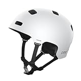 POC Crane MIPS Fahrradhelm - Leichter, strapazierfähiger und druckstabiler Helm mit einem einzigartigen, doppelt verstärkten EPS-Einsatz, Hydrogen White Matt