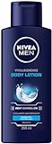 NIVEA MEN Vitalisierende Bodylotion, vitalisierende Körperpflege spendet 24+ Stunden Feuchtigkeit, Körperlotion mit Vitamin E für intensiv gepflegte Haut (250 ml)