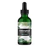 AuraVerde Chlorophyll tropfen - Hochdosiert 210mg - Rein aus Alfalfa, 100% VEGAN - Ohne Zusätze, Made in Germany - 50ml (1.500 Tropfen)