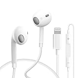 In Ear Kopfhörer für iPhone mit Lightning-Anschluss [MFi-zertifiziert] Ohrhörer mit HiFi Stereo Mikrofon und Lautstärkeregler kompatibel mit iPhone 14/14 Pro/14 Pro Max/13/12/11/SE/XS/XR/8/7 Weiß