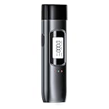 ENRIPRT Alkoholtester Polizeigenau, Professioneller Breathalyser mit LCD-Anzeige, Tragbarer Promillemessgerät mit USB-Akku, Kein Blasrohr Erforderlich für den Einsatz auf Partys