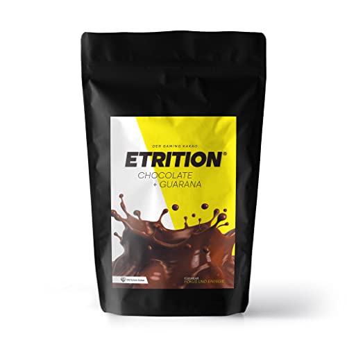 ETRITION® Koffein Kakao - Koffeinhaltige Trinkschokolade mit Guarana - Pulver für Schokomilch - 500g