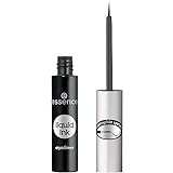 essence liquid ink eyeliner, Nr. 01, Schwarz, definierend, vegan, ohne Mikroplastikpartikel, ohne Parfüm, ohne Parabene, 1er Pack (3ml)