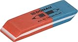 DONAU 7301001-99/2B Radiergummi / 2 Stück/Farbe: Blau/Rot/Radierer für Bleistifte und Kugelschreiber/aus Hochwertigem Kautschuk/Hergestellt Beideseitig Verwendbar/ 57 x 19 x 8 mm