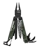Leatherman Signal Multi-Tool - 19 Werkzeuge für Camping & Survival - Grün, Mit Nylonholster