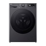 LG V5WD95SLIMB, SLIM Waschtrockner 9 - 5 kg, Klasse A und E, 60x53.5x85 cm, Wi-Fi, AI Direct Drive, Tiefenreinigung mit Dampf, TurboWash 360, Allergy Care, Außentür aus gehärtetem Glas, Dark Stone