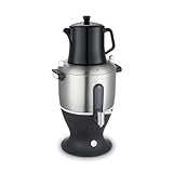 Tea Maker Electric - Edelstahl 1500W Doppelkesselkessel & Infuser - 6L Samovar mit Heater Funktion für Tee - Elektrische Teehersteller
