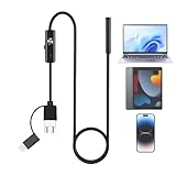 Schlangenkamera mit Licht - Kamera Schlange | IP67 Wasserdicht USB Endoskop Inspektionswerkzeug für Sanitär, Wand, Kanalisation, Industrieanlagen, , mechanischer Bau