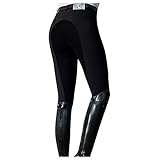 Reitleggings Damen Vollbesatz Reithose mit Handytasche Silikongrip Vollbesatzreithose Outdoorhose Mädchen Reit Trainingshose Sport Leggings High Waist​Strumpfhose für Reitsport Pferdetraining