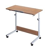 Generisch Folding Table Portable Steel Handle Adjustable Height and Angle Good Stability 100 kg Load Capacity Easy to Carry