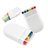 OHREN 3 Stück Regenbogen Schminke Gesichtsfarbe, Kinderschminke Stifte, Geeignet für Partys, Paraden, Outdoor-Aktivitäten (6 Farben, Regenbogen)