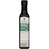 Dr. Johanna Budwig Omega-3 DHA + EPA Öl Pur (250 ml), Pflanzenöl-Mischung aus kaltgepresstem Leinöl, Algenöl und Nachtkerzen-Öl, reich an ungesättigten Fettsäuren, mit kräftigem Geschmack, vegan
