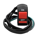 22mm Universal Motorrad ATV -Leichterschalter Schalter Schalter Flameout Switch kompatibel mit den meisten Fahrradteilen(Switch)