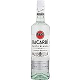 BACARDÍ Carta Blanca White Rum, der legendäre weiße Karibik-Rum aus dem Hause BACARDÍ, perfekt für Cocktails, 37,5% Vol., 70 cl/700 ml
