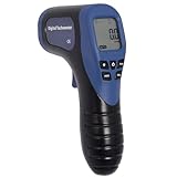 Professioneller digitaler Tachometer Drehzahlmesser, Handheld LCD Digital Laser Umdrehungsmesser Tachometer, Berührungsloser Drehzahlmesser, Drehzahlmesser, Reflektierendem Klebeband-Blau