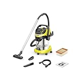 Karcher 1.628-361.0, WD 6 PS V-30/8/35/T Nass-/Trockensauger-30 L Edelstahltank-1300W (tragbare Steckdose und Blasfunktion), Standard, 1300 W, 30 liters