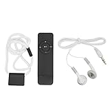 MP3 Player, ABS MP3 Musik Player mit Integriertem 180 mAh Akku, Tragbarer Musik Player Unterstützt Bis zu 64 GB, für Studenten, die auf Reisen Sind (Black)