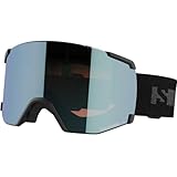 Salomon S/view Unisex-Brille Ski Snowboarden, Erweitertes Sichtfeld, Sehschärfe und Blendungsreduzierung und kein Beschlagen mehr, Schwarz, Einheitsgröße