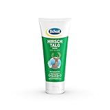 Scholl Hirschtalgcreme für weiche Füße - stärkt die Hautbarriere - mit Kamillenextrakt, Rosmarinöl und Aloe Vera - ph-Hautneutral - glättend und pflegend - 100 ml