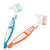 STOBOK 2 Sätze Reise zahnbürste Bausatz Prothesenreinigungsbürste Zahnprothesenbürste Halter travel Toothbrush reisezahnbürsten zahnpasta kleine Zahnbürste Zahnbürsten einzeln verpackt pp