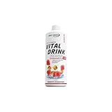 Best Body Nutrition Vital Drink ZEROP® - Erdbeer-Rhabarber, Original Getränkekonzentrat - Sirup - zuckerfrei, 1:80 ergibt 80 Liter Fertiggetränk, 1000 ml