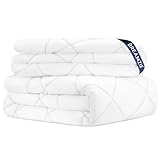 Dreamzie Bettdecke 200x200 4 Jahreszeiten 2 teilig - Sommerdecke 200x200 150gsm+Ganzjahresdecke 200 x 200 300gsm＝Winterdecke 450gsm