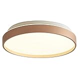 MQDLJSE Ultradünne LED-Deckenleuchten, Unterputz-Deckenbeleuchtung, runde, einfache, kreative nordische Deckenlampe für den Innenbereich, dimmbare Flachlampe für Schlafzimmer, Esszimmer un