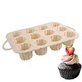 Silikon-Muffinform – Cupcake-Form, Kochformen, wiederverwendbare Backformen, Backutensilien, antihaftbeschichtete Formen in Lebensmittelqualität, Küchenhelfer, Cupcake-Formen für Muffins, Kuchen