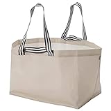 Einkaufs-Aufbewahrungstasche, groß, Polypropylen, 68 x 36 cm, Hellbeige, Beige