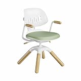 HOKO Kinderdrehstuhl ergonomisch höhenverstellbar – Kinderstuhl mit neigbarer Rückenlehne & Sitzfläche, 360° drehbar, Schreibtischstuhl für Kinder & Jugendliche (Grün)