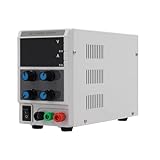 YUNRUX DC-Stromversorgung 0-60V 0-5A Regelbares Labor Netzgerät einstellbare Labornetzteil Digitales Labornetzgerät Trafo Netzteil Strommessgeräte Stromversorgung Digitalanzeige Modi C.C und C.V