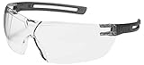 uvex x-fit Schutzbrille 9199 - Kratzfest & Beschlagfrei, 100% UV-400-Schutz - Sicherheitsbrille mit Klarer Scheibe - Chemikalienbeständige Arbeitsbrille für Labore