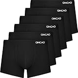 QINCAO Boxershorts Herren 6er Pack Ohne Kratzenden Zettel Männer Unterwäsche Baumwolle(Gr. S - 4XL)