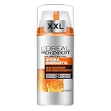 L'Oréal Men Expert XXL Gesichtspflege gegen müde Haut für Männer, Belebende Feuchtigkeitscreme 24H Anti-Müdigkeit, Gesichtscreme für Herren mit Vitamin C, Hydra Energy, [Amazon Exclusive], 1 x 100 ml