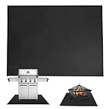 Under Grill Matte | Outdoor Grills Deck feuerfeste Matte | Wärmeresistente tragbare nicht glatte Grillmatten für Sicherheit für Sicherheit im Freien im Außenbereich Kochen Grillstyard Bonfires Patio E