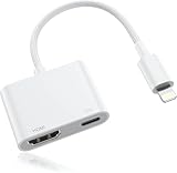 Lightning HDMI Adapter 【MFi Zertifiziert】 1080P iPad HDMI Adapter Bildschirm Konverter/iPhone auf HDMI/Lightning auf HDMI Digital AV Adapter， für iPhone 14/12/11/XS/XR/X/8/7/iPad/Projektor/Monitor/TV