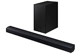 SAMSUNG Soundbar HW-C450/ZF C-Serie, 3 Lautsprecher, Subwoofer inklusive, 2.1-Kanal-Audio, Adaptive Sound Lite, Black 2023