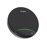 Yealink SP92 Konferenz Lautsprecher mit Mikrofon, Tragbarer Konferenzmikrofon Bluetooth, KI-Mikrofon mit Geräuschunterdrückung, 20 Stunden Gesprächszeit