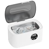 Ultraschallreinigungsgerät Ultraschallreiniger 600ml Ultraschallbad Ultrasonic Cleaner Mit 5 Zeitfunktionen und Digitalanzeige Ultraschallgerät für Brille Schmuck Uhren Zahnersatz